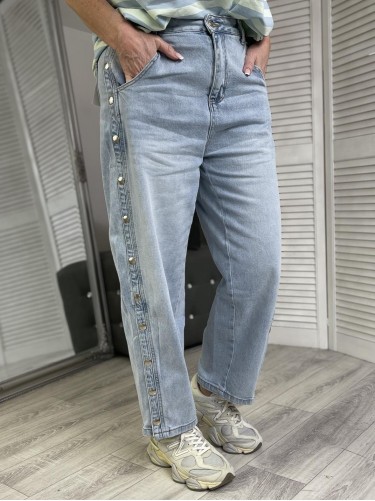 SPODNIE  BALLOON FIT NAPY BLUE