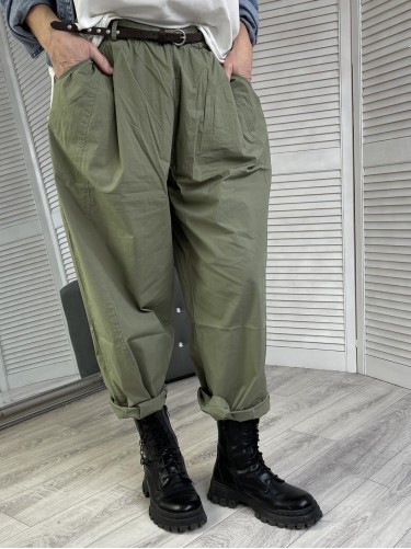 SPODNIE TOXIC&PASEK KHAKI