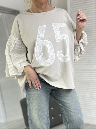 BLUZKA MUJEA 65 OVERSIZE BEIGE