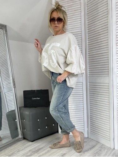 SPODNIE JEANS BOYFRIEND BLUE