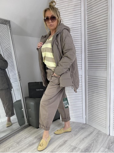 BLUZKA PASY MICHELLE YELLOW&FANGO