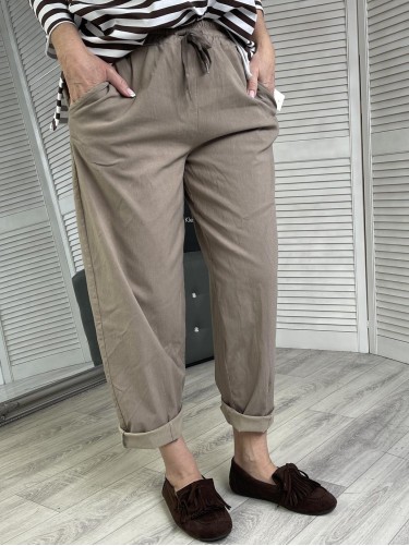 SPODNIE ITALY D-STYLE FANGO