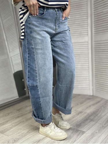 SPODNIE JEANS BALLOON MILAS BLUE