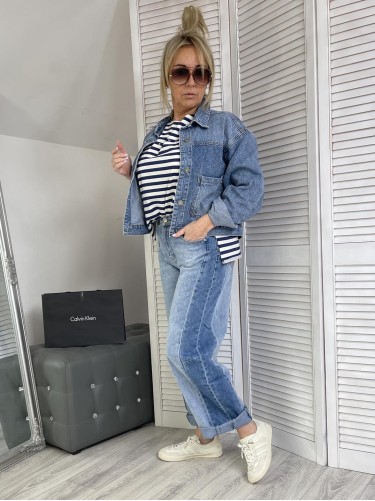 SPODNIE JEANS BALLOON MILAS BLUE