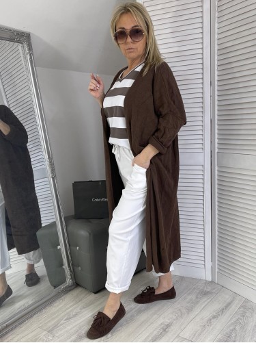 BLUZKA PASY MICHELLE WHITE&BRONZE