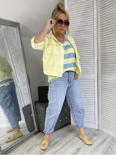 BLUZKA PASY MICHELLE YELLOW&BLUE