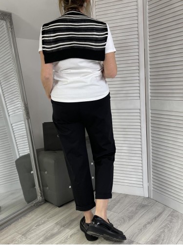 T-SCHIRT CHIC & NARZUTKA WHITE