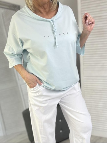 BLUZKA BALANCE SZNUREK BŁĘKIT