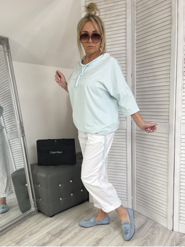 BLUZKA BALANCE SZNUREK BŁĘKIT