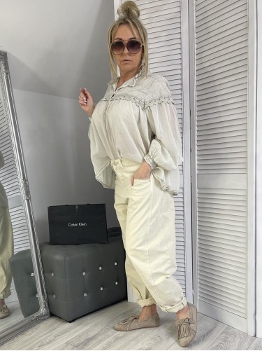 SPODNIE JEANS BANANA FIT BUDYŃ