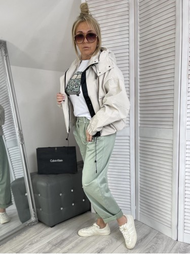 T-SHIRT GARBI GREEN& WHITE