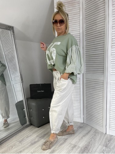 BLUZKA MUJEA 65 OVERSIZE KHAKI