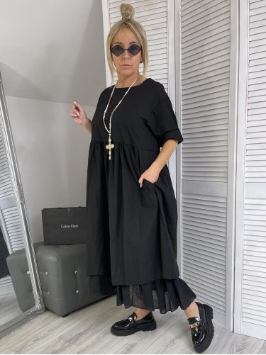 SUKIENKA ITALY STELLA MILANI BLACK