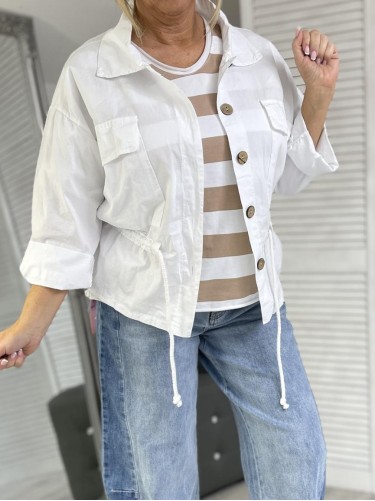 KURTKA ITALY ROSA STYLE WHITE