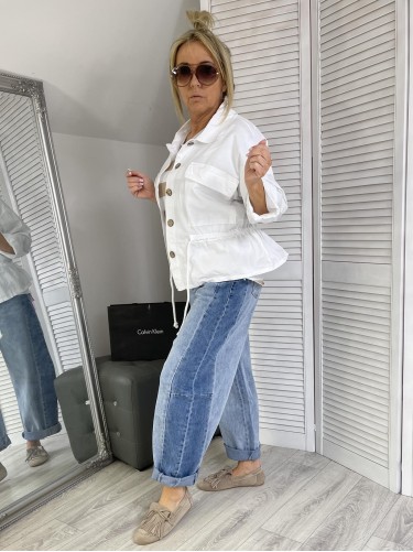 KURTKA ITALY ROSA STYLE WHITE