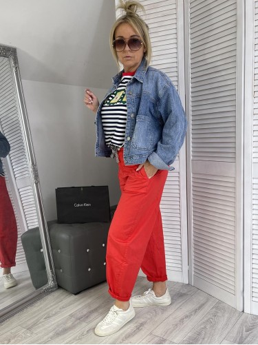 BLUZKA PASKI LOUIS GRANAT&WHITE