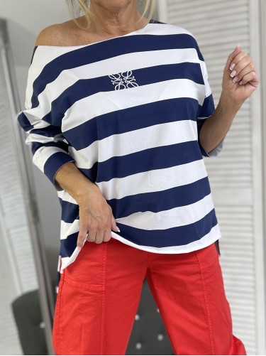 BLUZKA LASER PASKI GRANAT&WHITE