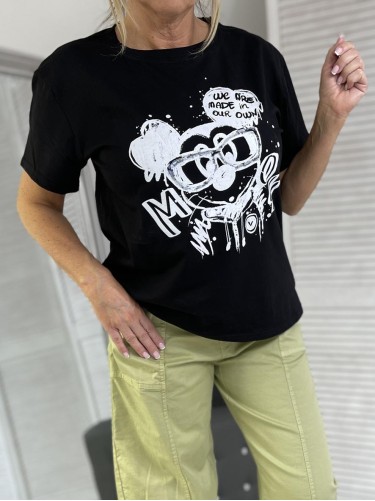 T-SHIRT MICKEY BLACK