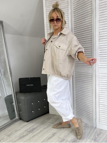 KURTKA OVESIZE ROSA STYLE SAFARI