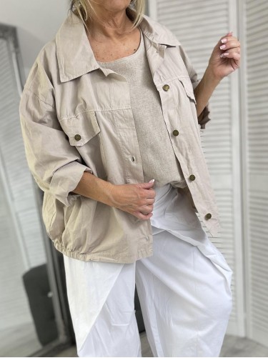 KURTKA OVESIZE ROSA STYLE SAFARI