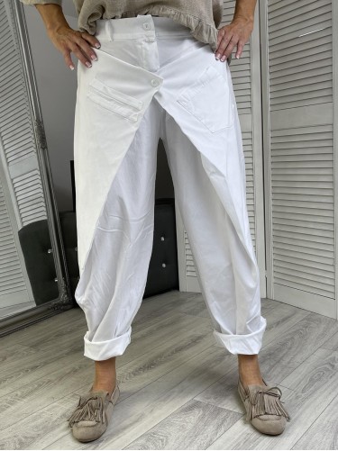 SPODNIE ITALY HELLO MYA WHITE