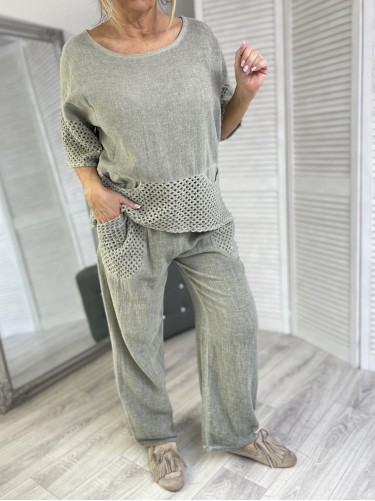 KOMPLET ITALY DEKATYZ KHAKI