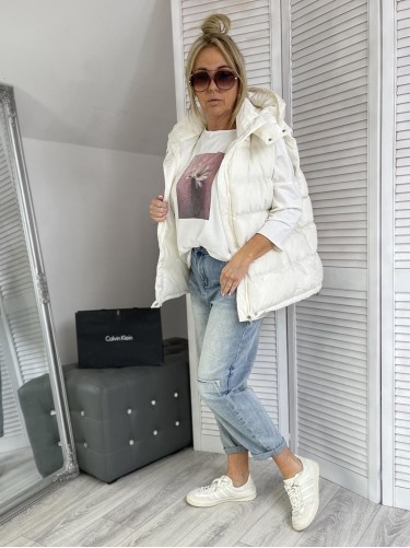 BLUZKA LASER MARGARETKA EKRU