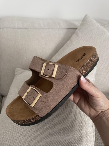 KLAPKI CHODAKI STYL EKO-ZAMSZ FANGO