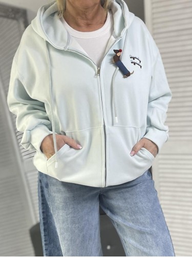 BLUZA ROZPINANA JAMNIK BŁĘKIT