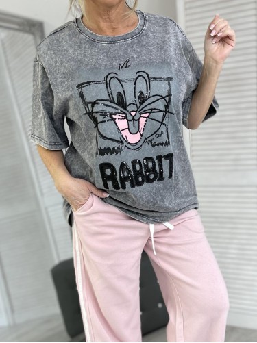 T-SHIRT RABBIT DEKATYZ GREY