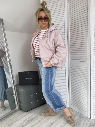 KURTKA ANNA WIATRÓWKA PUDER