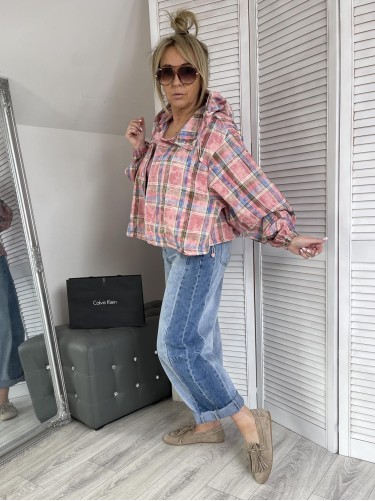 KURTKA KRATA KAPTUR CORAL