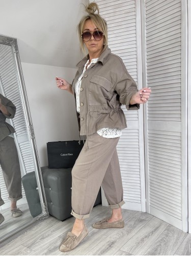 KURTKA ITALY ROSA STYLE FANGO