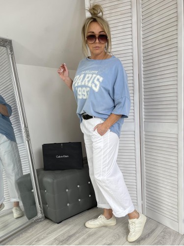 BLUZKA DEKATYZ PARIS BLUE