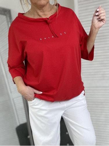 BLUZKA BALANCE SZNUREK RED