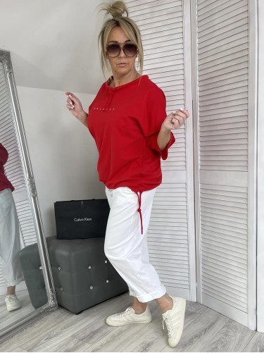 BLUZKA BALANCE SZNUREK RED