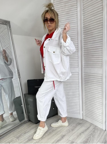 KURTKA OVESIZE ROSA STYLE WHITE