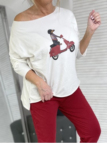 BLUZKA LASER VESPA EKRU