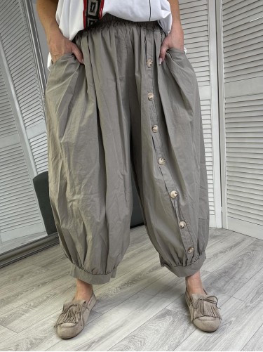 SPODNIE ITALY LULU FIRENZE FANGO