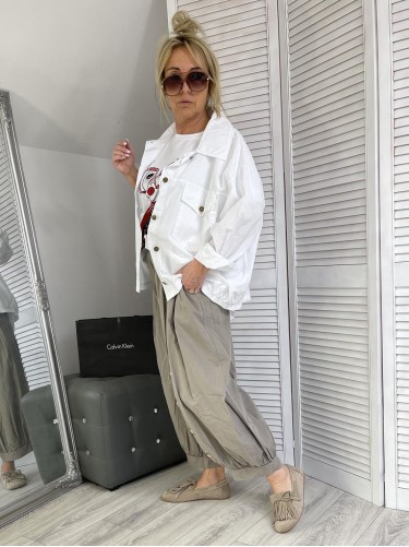 SPODNIE ITALY LULU FIRENZE FANGO