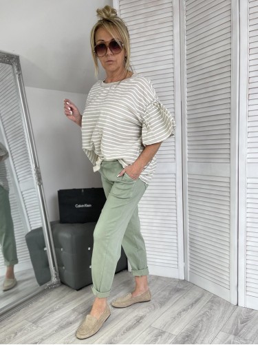 BLUZKA ITALY MOONLIGHT PASKI BEIGE