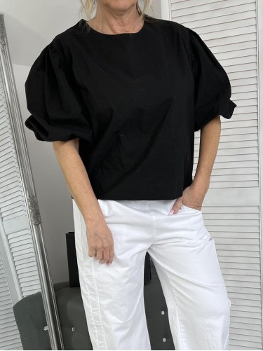 BLUZKA ITALY TULIPAN BLACK