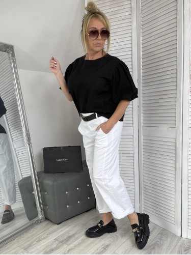 BLUZKA ITALY TULIPAN BLACK