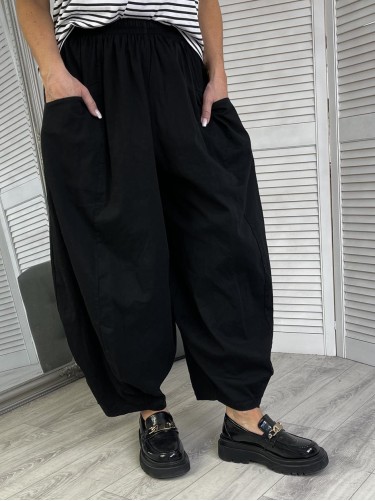 SPODNIE ITALY PUMPY BLACK