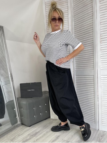 SPODNIE ITALY PUMPY BLACK