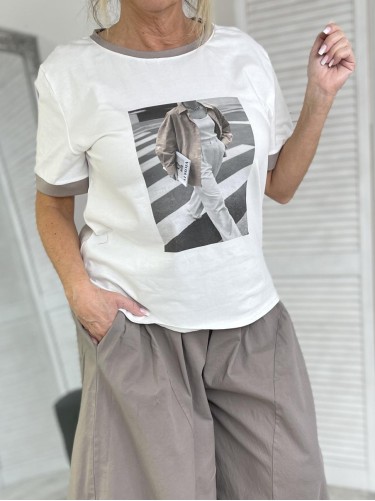 BLUZKA ITALY LIVANS WHITE&FANGO