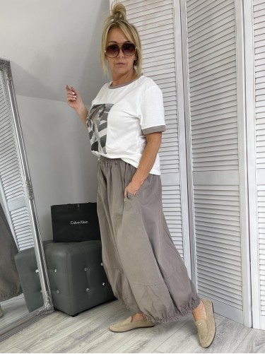 SPODNIE STELLA MILANI FANGO