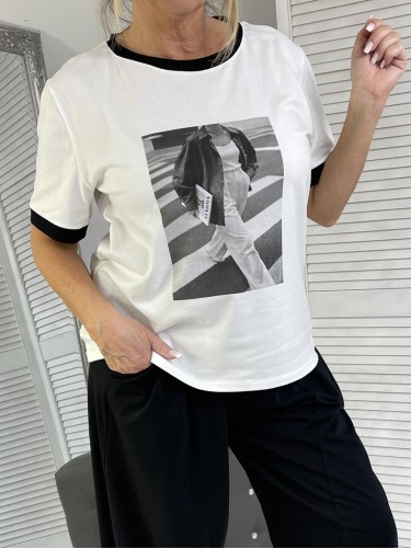 BLUZKA ITALY LIVANS WHITE&BLACK