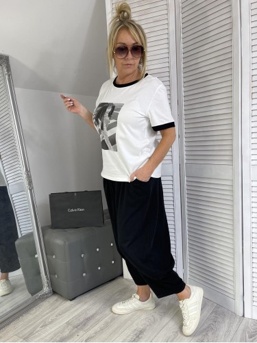 BLUZKA ITALY LIVANS WHITE&BLACK