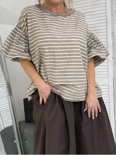 BLUZKA ITALY MUMU PASKI TABACCO